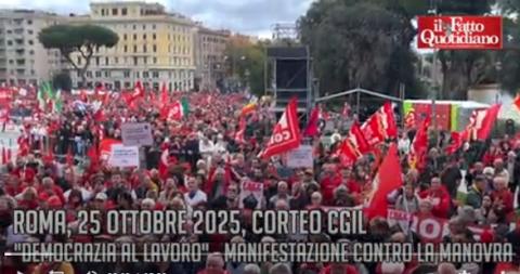 “Basta soldi per armi e stop ai condoni, qui per salari e diritti”: le voci dalla piazza Cgil contro la manovra
